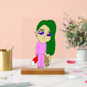 チビ（小さくかわいく書いた感じ）の女 アクリルサイン (ウェディング)