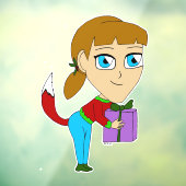 チビ（小さくかわいく書いた感じ）の女 ウィンドウサイン (シート3)