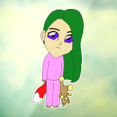 チビ（小さくかわいく書いた感じ）の女 ウィンドウサイン (シート3)
