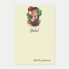 チビ（小さくかわいく書いた感じ）の帽子スペインのと指のフラメンコ ポストイット