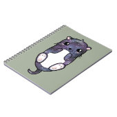 チビ(小さくかわいく書いた感じ)の銀河系のカワウソ ノートブック (左側)