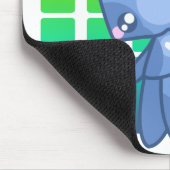 チビ(小さくかわいく書いた感じ)の馬蝿の幼虫のマウス マウスパッド (コーナー)