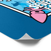 チビ(小さくかわいく書いた感じ)アクアマン – 私は7つの海を泳ぐ ポスター (角)