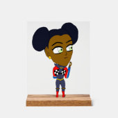 チビ（小さくかわいく書いた感じ） アクリルサイン (正面)