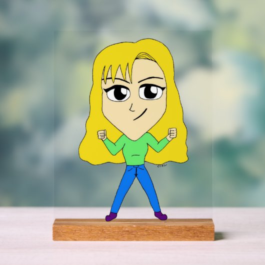 チビ（小さくかわいく書いた感じ） アクリルサイン (ニュートラル)
