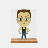 チビ（小さくかわいく書いた感じ） アクリルサイン (正面)