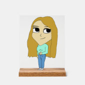 チビ（小さくかわいく書いた感じ） アクリルサイン (正面)