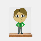 チビ（小さくかわいく書いた感じ） アクリルサイン (正面)