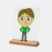 チビ（小さくかわいく書いた感じ） アクリルサイン (傾斜)