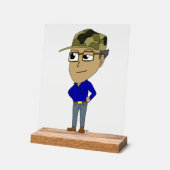 チビ（小さくかわいく書いた感じ） アクリルサイン (傾斜)