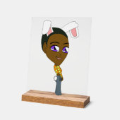 チビ（小さくかわいく書いた感じ） アクリルサイン (傾斜)