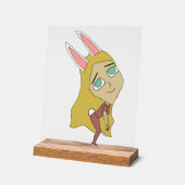 チビ（小さくかわいく書いた感じ） アクリルサイン (傾斜)