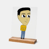 チビ（小さくかわいく書いた感じ） アクリルサイン (傾斜)