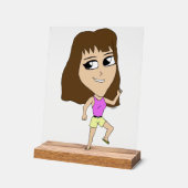 チビ（小さくかわいく書いた感じ） アクリルサイン (傾斜)