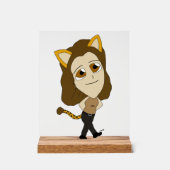 チビ（小さくかわいく書いた感じ） アクリルサイン (正面)