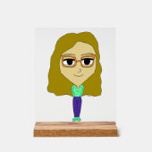 チビ（小さくかわいく書いた感じ） アクリルサイン (正面)