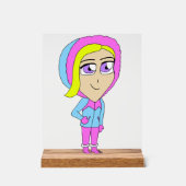 チビ（小さくかわいく書いた感じ） アクリルサイン (正面)