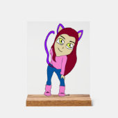 チビ（小さくかわいく書いた感じ） アクリルサイン (正面)