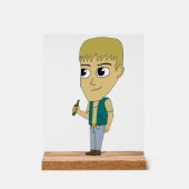 チビ（小さくかわいく書いた感じ） アクリルサイン (正面)