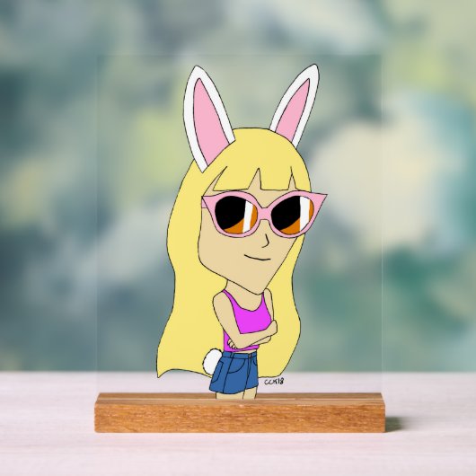 チビ（小さくかわいく書いた感じ） アクリルサイン (ニュートラル)