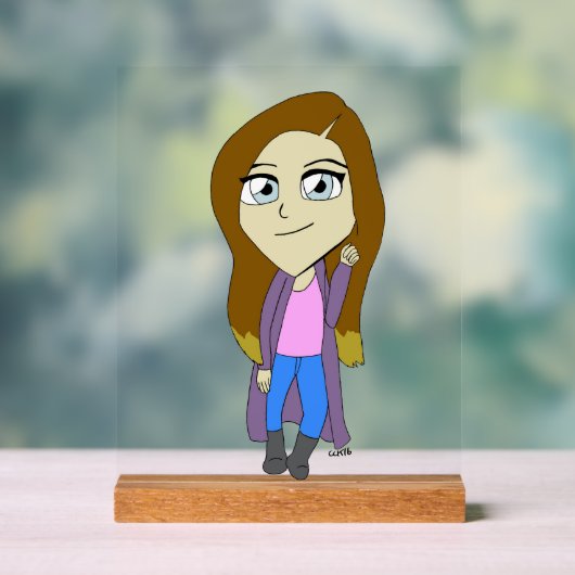 チビ（小さくかわいく書いた感じ） アクリルサイン (ニュートラル)