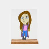 チビ（小さくかわいく書いた感じ） アクリルサイン (正面)