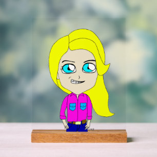 チビ（小さくかわいく書いた感じ） アクリルサイン