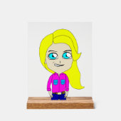 チビ（小さくかわいく書いた感じ） アクリルサイン (正面)