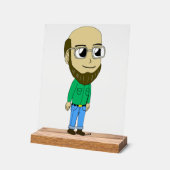 チビ（小さくかわいく書いた感じ） アクリルサイン (傾斜)