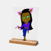 チビ（小さくかわいく書いた感じ） アクリルサイン (傾斜)