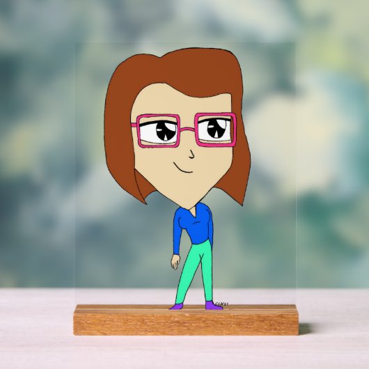 チビ（小さくかわいく書いた感じ） アクリルサイン (ニュートラル)