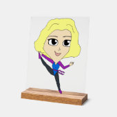 チビ（小さくかわいく書いた感じ） アクリルサイン (傾斜)