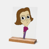 チビ（小さくかわいく書いた感じ） アクリルサイン (傾斜)