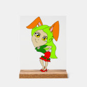 チビ（小さくかわいく書いた感じ） アクリルサイン (正面)