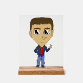 チビ（小さくかわいく書いた感じ） アクリルサイン (正面)