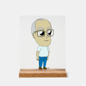 チビ（小さくかわいく書いた感じ） アクリルサイン (正面)