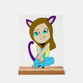 チビ（小さくかわいく書いた感じ） アクリルサイン (正面)