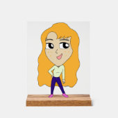 チビ（小さくかわいく書いた感じ） アクリルサイン (正面)