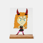 チビ（小さくかわいく書いた感じ） アクリルサイン (正面)