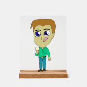 チビ（小さくかわいく書いた感じ） アクリルサイン (正面)