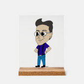 チビ（小さくかわいく書いた感じ） アクリルサイン (正面)