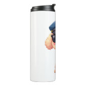 チビ（小さくかわいく書いた感じ）アニメ警察プードル犬 タンブラー (回転左)