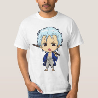 チビ（小さくかわいく書いた感じ）アニメ銀玉 Tシャツ