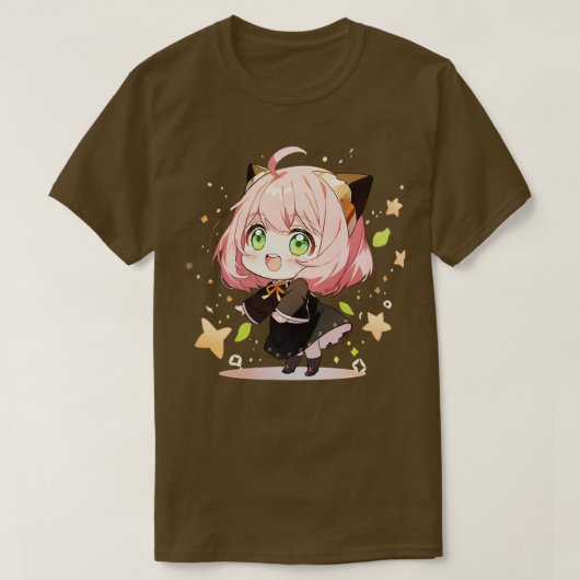 チビ（小さくかわいく書いた感じ）アンヤ Tシャツ (デザイン正面)