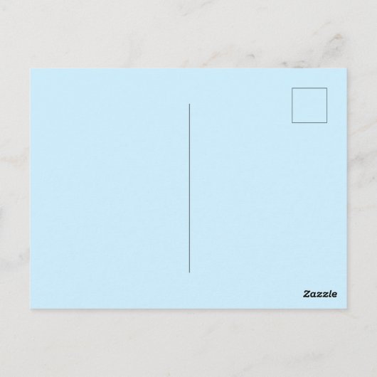 チビ(小さくかわいく書いた感じ)イエティ葉書 ポストカード (裏面)