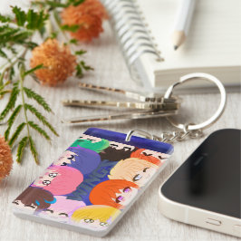 チビ（小さくかわいく書いた感じ）ウィンズアクリルキーチェーン キーホルダー