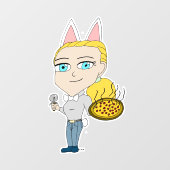 チビ(小さくかわいく書いた感じ) ウィンドウサイン (シート)