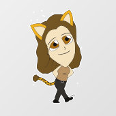 チビ（小さくかわいく書いた感じ） ウィンドウサイン (シート)