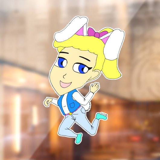 チビ(小さくかわいく書いた感じ) ウィンドウサイン (シート2)
