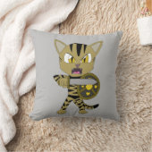 チビ(小さくかわいく書いた感じ)ウォリアー猫 クッション (ブランケット)